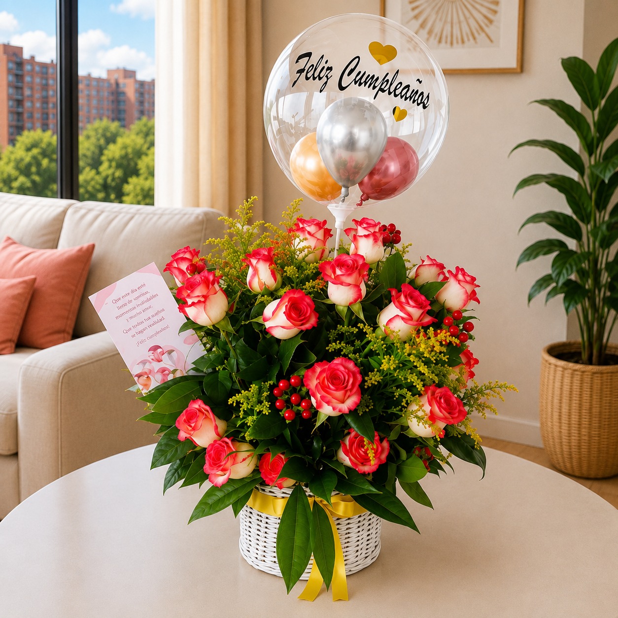 Arreglo Floral de 24 Rosas