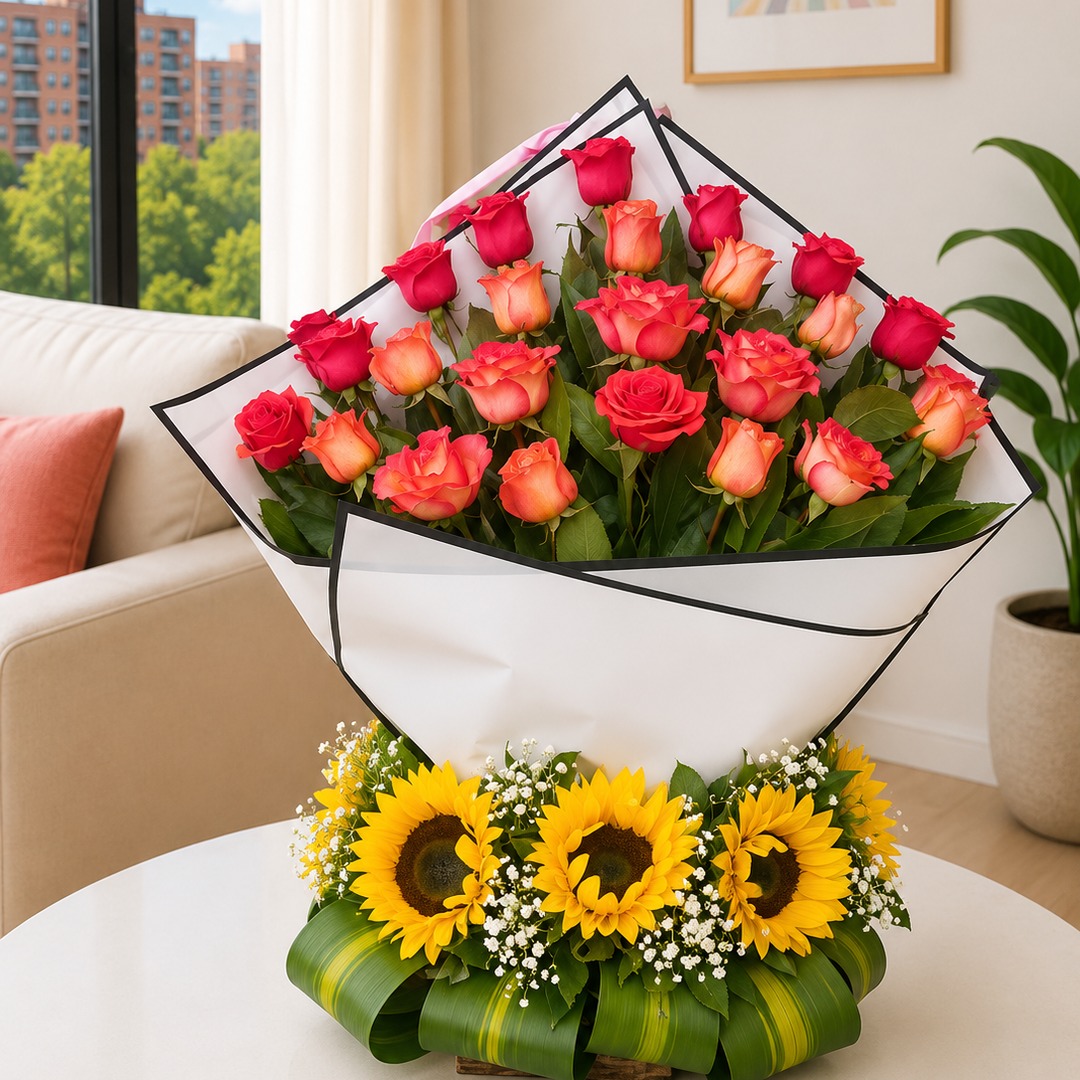 Arreglo floral estilo bouquet 1