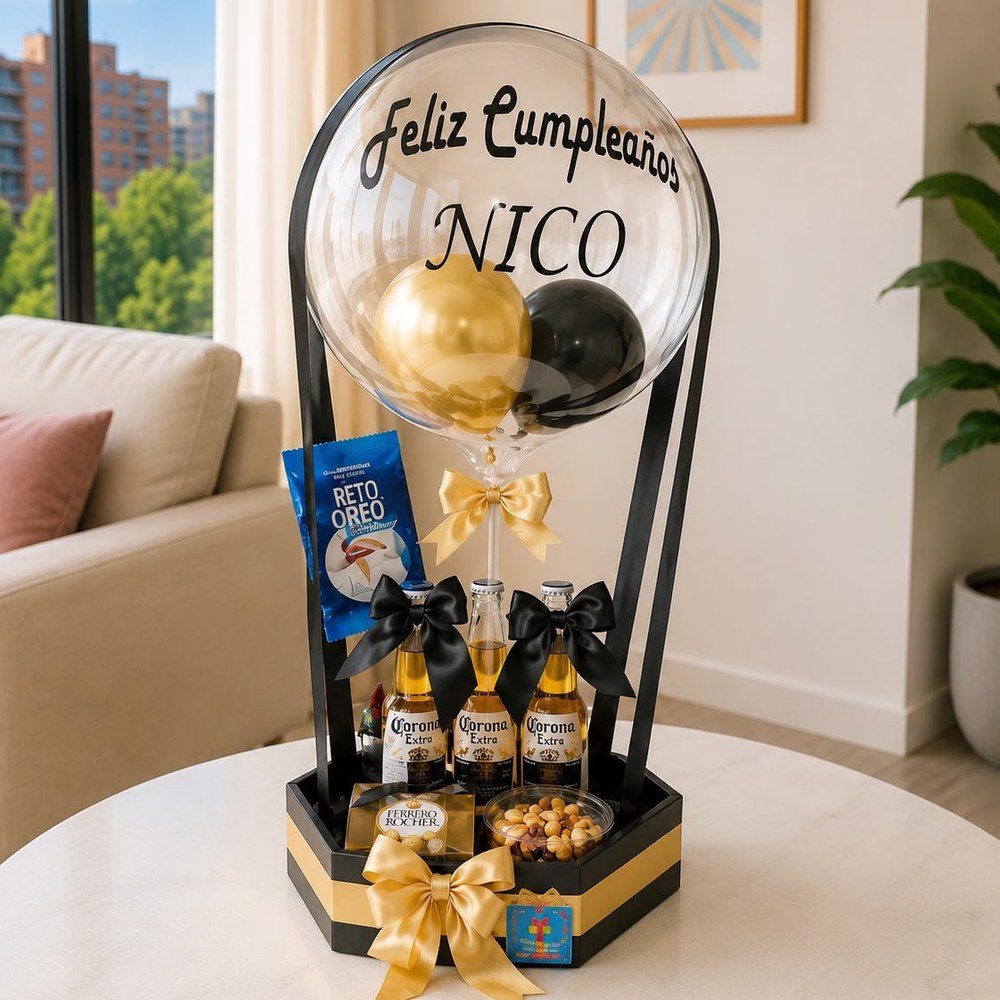Globo Burbuja Personalizado con Coronas